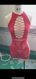 Night Swear Ti Ti's Big-Size Lingerie Sexy Bodynet Tights Hollow Ass Skirt Perspective Net