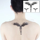 Temporary Tattoo Stickers Scorpion Pyramid Roman Bell Fake Tatto Waterproof Tatoo Back Leg Arm Belly Big Size for Women Men