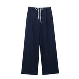 New Double Waistband Wide-Legged Pants Casual Pants 1608225-Outfit