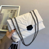 2022 New Casual Chain Crossbody Bags For Women Fashion Simple Shoulder Bag Ladies Designer Handbags PU Leather Messenger
