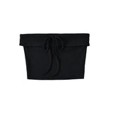 Trendy Women's Dress Sexy Flanging Tie Short Style Small Wipes + Waist Lift Hip Slimming Shorts Two Suits-Outfit