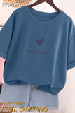 100% Cotton L-5XL T Shirt Plus Size Tshirt Short Sleeve Cartoon Women Top Summer Sweet Couple O Neck Oversized T Shirts-Outfit