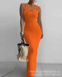 White Slim Dress LZR16640 / HDZ0222-Outfit