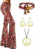 Halloween Print Flares 70S Hippie Retro Print Headband
