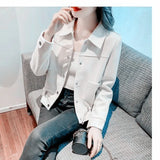 Woherb Fragrant Wind Jacket Short Jacket Female Spring And Autumn 2024 New Jacket Versatile Casual Small Waist Windbreaker-Outfit