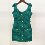 New Star Fashion Lion Button Tuxedo Coarse Flowers, Vest Sling