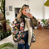 Explosion In Autumn And Winter 2025 Lace Horn Sleeve Cotton Coat
