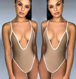 Padded Sexy Bodysuit Monokini Swimsuit 2018 Hot Sale Beachwear One Piece Swimsuit Patchwork Swimming Suits For