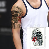 Temporary Tattoo Stickers Scorpion Pyramid Roman Bell Fake Tatto Waterproof Tatoo Back Leg Arm Belly Big Size for Women Men