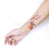 Tattoo Sticker Mermaid Little Element Small Devil Fish Jellyfish Whale Sea Animal Water Transfer Temporary Fake Body Art