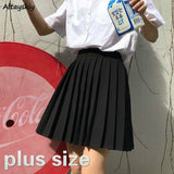 Women Pleated High Waist Y2k Schoolgirls Solid Casual Streetwear All-match Korean Style Trendy Novelty Daily