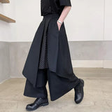 Wide Leg Pants for Women Harajuku Patchwork Striped Trousers 2022 New Bottoms Loose Casual Irregular Pantalon
