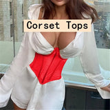 Chic Patchwork Mesh Sleevless Women Bustier Corset Tube Tops Wrap Skinny Vest Crop Tops See Through Underwire Tank