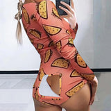 hirigin Short Jumpsuits Pijamas Women Butt Flap Sexy Plus Size Party Club Rompers Bodysuit Pijama Mujer Lingerie Боди