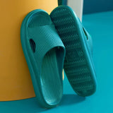 and Women Slippers 2021 New Non-Slip Thick-Sole Home Slippers Bathroom Shoes Summer Fashion Couple'S Soft Eva Sandal