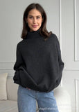 And Winter Pure Color Turtleneck Sweater Hot Selling Burst Comfortable Loose Basic Jacket Sweater