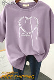 Oversized T Shirts 100% Cotton Plus Size T Shirt Summer Top Tees Heart Printed O Neck L-6XL Short Sleeve Tshirt Women-Outfit