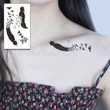 Water Transfer Tattoo Sexy Red Lips Print Tattoo Body Art Waterproof Temporary Fake Flash Tattoo for Man Woman Kid