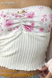 Women Sleeveless Tube Tops Y2K Fairy Off The Shoulder Strapless Bandeau Top Summer Aesthetic Crop Vest Streetwear-Outfit