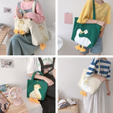 Luxury Designer Handbags 2020 New Cute Duck Women Shoulder Bag Casual Canvas Small Bag Large Capacity Conventional Hand