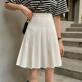Pleated Women High Waist Summer Knee-length Preppy Style Harajuku Y2k Hot Sale Street School Cosplay Casual Female