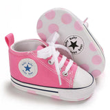 Boys Girls First Walkers Shoes Infant Toddler Soft Sole Anti-slip Baby Shoes Newborn Canvas Baby Sports Sneakers