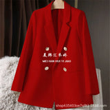 And Autumn Small Suit Jacket Women 2025 New Korean Version Of The Relaxed Leisure Net Red Suit Women's