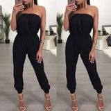 Strapless Holiday Playsuit Jumpsuit Romper 2019 Fashion Ladies Summer Beach Shorts Clubwear