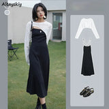 Sets Women Elegant White Irregular Crop Tops Sunproof Summer Korean Style Sexy Spaghetti Strap Holiday A-line Backless