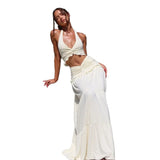 New Women's Wear Winter Winter New Women's Fashion Sexy V-Neck Neck Vest High Waist Half