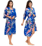 Kimono Robe Bathrobe Women Satin Robe Silk Robes Night Sexy Robes Night Grow For Bridesmaid Summer Plus SizeS-XXXL