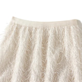 Design Feather Esu On Women's Dress This Year's Popular Half-Skirt Ass And Long Skirts Autumn And Winter
