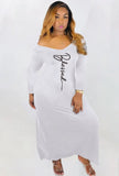 Letter Print V-Neck Full Sleeve Long Shirt