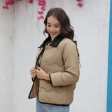 Station New Cotton-Padded Clothes Ins Cotton-Padded Light Cotton-Padded Jacket 2024 Spring And Autumn Fashionable Ladies' Small Fragrant Style Jacket-Outfit