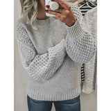 Ins Design Long Sleeve V-Neck Knitted Dress