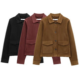 Women's 2025 New Fashioned Tuff-Pocket Pocket Dressed Jacket