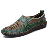 Men's Casual Shoes Men Leather Loafers Flat Handmade Outdoor Breathable Moccasins Designer Shoes Comfortable Sneakers Size