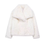 Women's Winter Fashion Temperament Style Wind Artificial Fur Coat