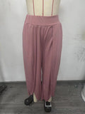 And Summer 2025 New Fashion Splendable Slim High Waist Open High Fork Trousers Loose Leisure
