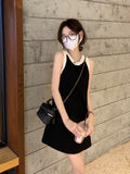 Dresses Women Summer Loose Waist Patchwork Casual for Ladies Hot Sale Korean Style Temperament New Arrival Vestidos-Outfit