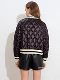 Ultra Light Short Puffer Jacket Women Autumn Winter White Duck Down Coat Stand Collar Lace Solid Female Feather