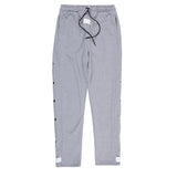 Side Button Jogger Sweatpants Men Elastic Wasit Streetwear Loose Casual Hip Hop Trousers Wide Leg Harajuku Cargo