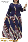 Plus Size African Dresses For Women 2023 Clothing Christmas Two Piece Dress Set Dashiki Robe Femme Party African Clothes 1028-1-Outfit