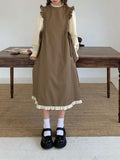 Sleeve Midi Dress for Women Retro Autumn Clothing Bows Baggy Sweet Cute Japan Style Harajuku Students New Vestidos Vintage-Outfit