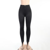 High Waist Solid Stretch Foot Pants 2022 Spring Streetwear Sports Bodycon Office Lady Clothing