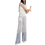 Multi-Layer New Trend, Fashion, Irregular Bandage, Minority Design, Black-And-White Full-Length Dress With Sequins-Outfit
