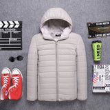 Down Jacket Women Warm Long Sleeve Ultralight Parka Coat Casual Windbreaker Hooded Duck Down Jacket Outwear Plus