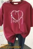 Oversized T Shirts 100% Cotton Plus Size T Shirt Summer Top Tees Heart Printed O Neck L-6XL Short Sleeve Tshirt Women-Outfit