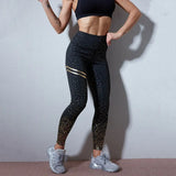 Bronzing Leggings Push Up High Waist Fitness Leggins Mujer Casual Workout Sporty Legging