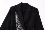 And Winter New Bright Tassel Decoration Suit Outer Suit Jumpsuit 9878058-Outfit